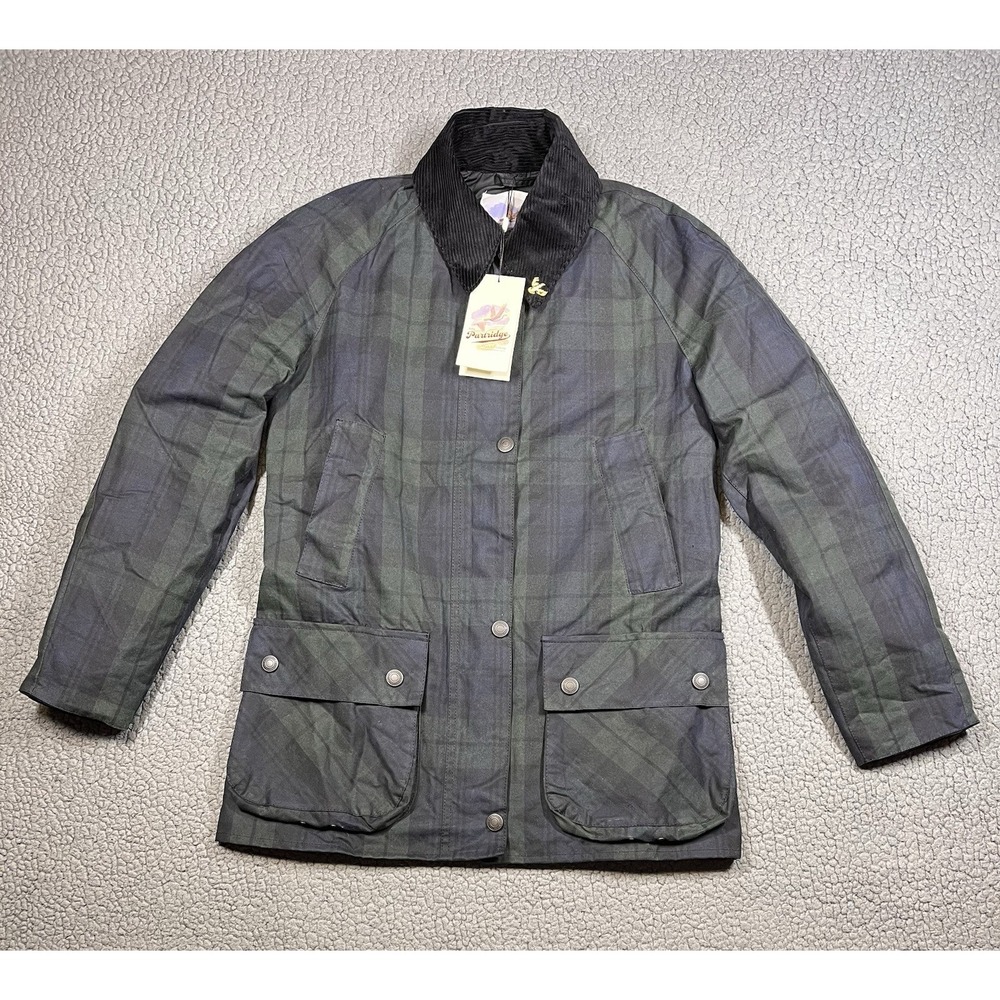 John Partridge Plaid Wax Cotton Landowner Jacket Women Size XXS England NWT $295